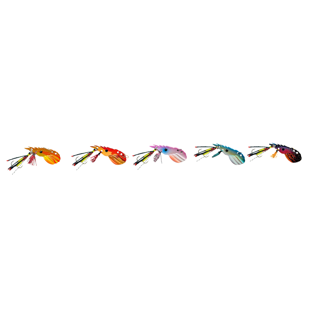 ZeroFG Prawn Vibe 5 Pack — Flathead, KG Whiting, Bream & Mangrove Jack Soft Plastic Lure | SnapBait