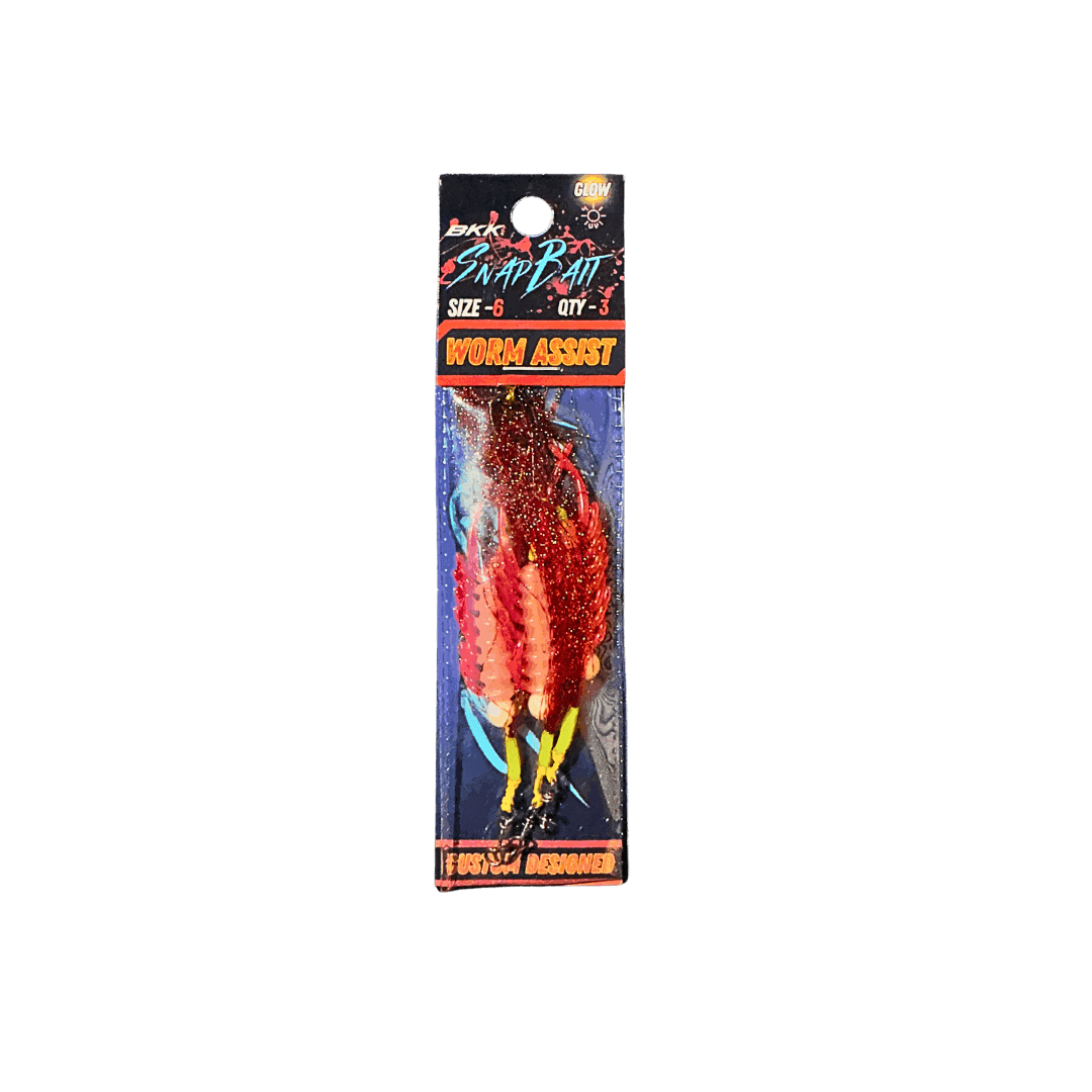 Flash Worm / Blood Worm Assists Hooks – SnapBait Australia