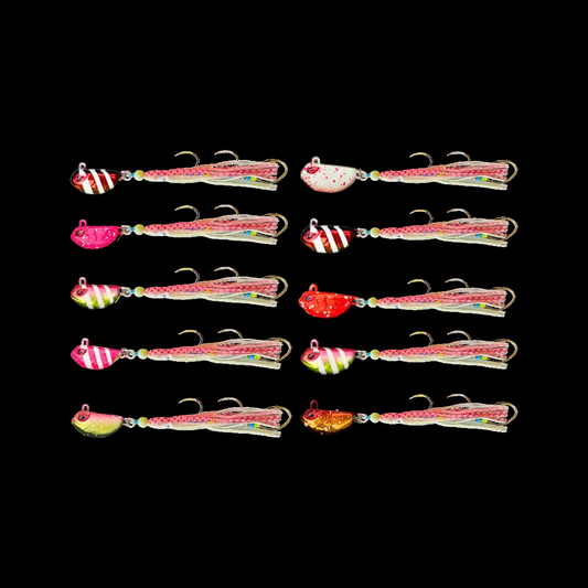 Offshore lure bundle 10-pack of pre-rigged jigs for red emperor and coral trout