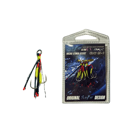 Stinger micro assist hooks in BKK saltwater pattern