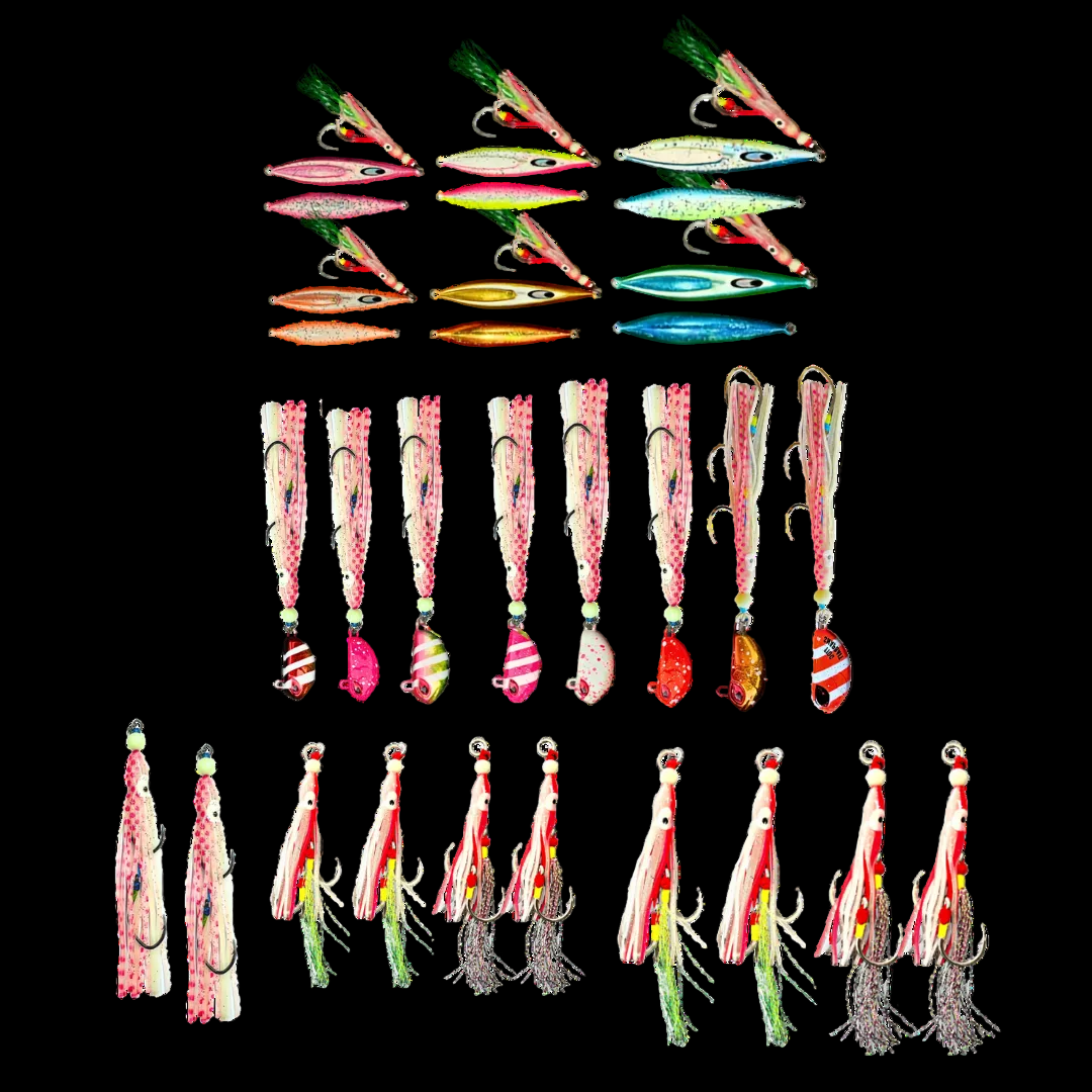 Epic Inshore Reef Bundle of pre-rigged jigs for red emperor and coral trout