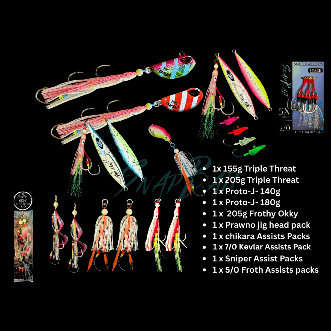 SnapBait THE LOT Jig Bundle – Complete Jig Fishing Kit