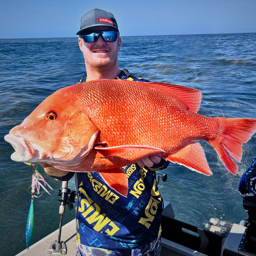 Red emperor caught on a SnapBait jig on inshore reef