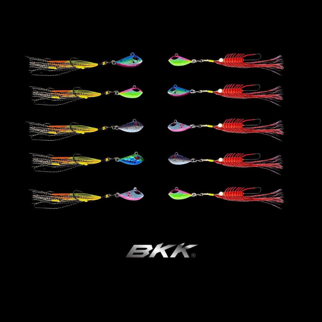 Blood Worm and Flash Worm hybrid jigs for whiting and flathead