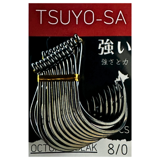 TSUYO-SA Octopus Beak Hooks – Ultra-Sharp BKK Saltwater Hooks – SnapBait Australia