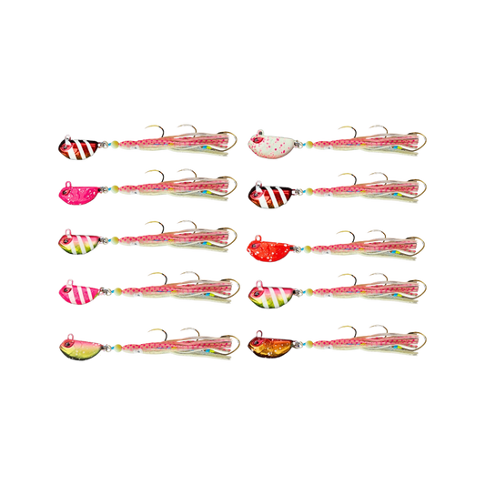10-Pack Offshore Lure Bundle — Red Emperor, Coral Trout, Pearl Perch, Nannygai Jigs | SnapBait