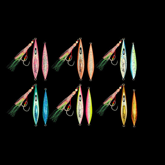 Proto-J Slow Pitch Jigs 6-Pack – Red Emperor & Kingfish