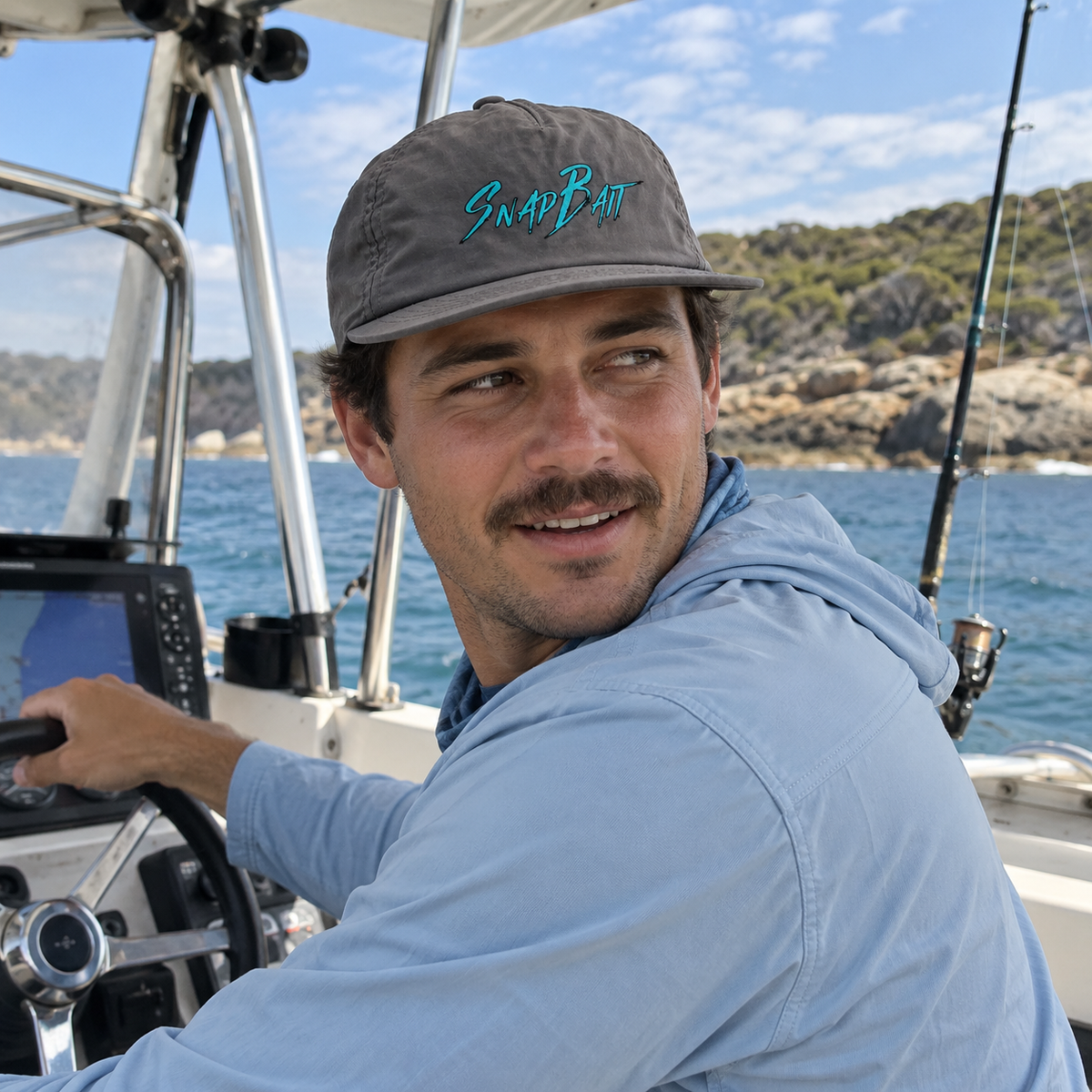 SnapBait Quick Dry Cap – Snapback Fishing Hat