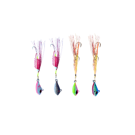 Blood Worm & Flash Worm 4 Pack — Pre-Rigged Worm Lures for Whiting, Flathead & Bream | SnapBait