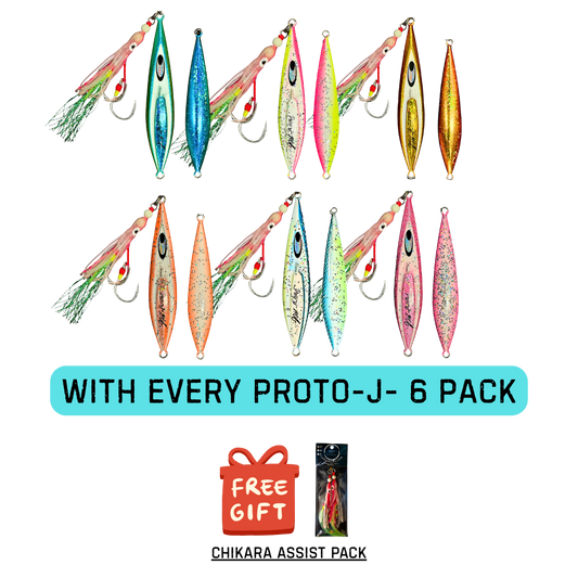 SnapBait Proto‑J‑ 6 Pack Bundle – Slow Pitch Jig Pack