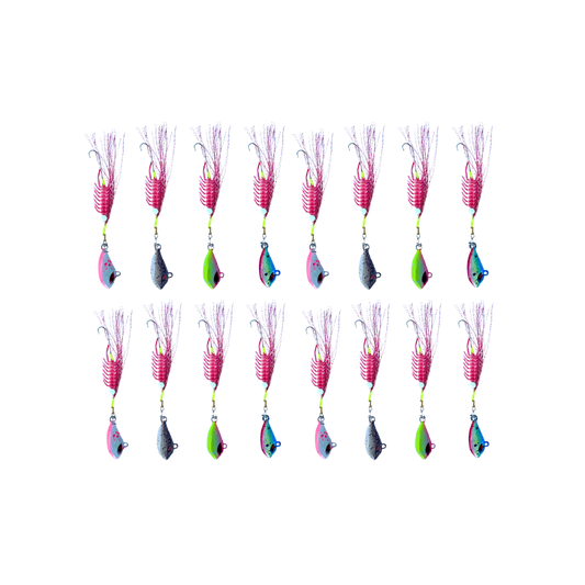 Blood Worm Big Bundle 5g–40g | 16 Pack Jig Bundle