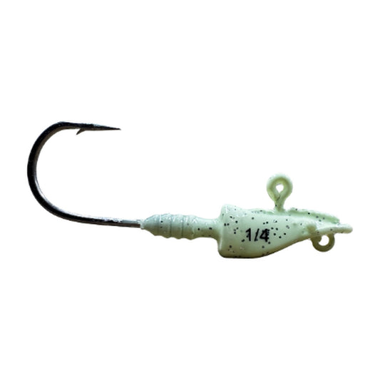 Prawno Jig Head – White Glow