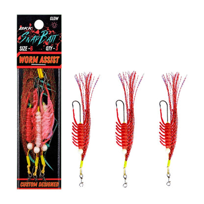 Blood Worm Assist Hooks 3-Pack