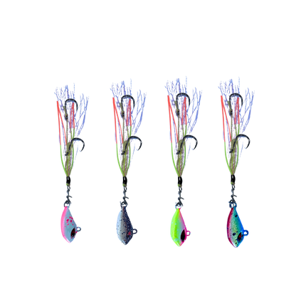 SnapBait Australia flash worm hybrid jigs in assorted bright colors for versatile fishing bait and lure