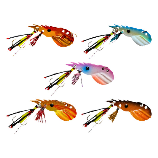 ZeroFG Prawn Vibe 5-Pack in all five colours: Brown/Orange, Blue, Pink, RedLine and Dark Brown