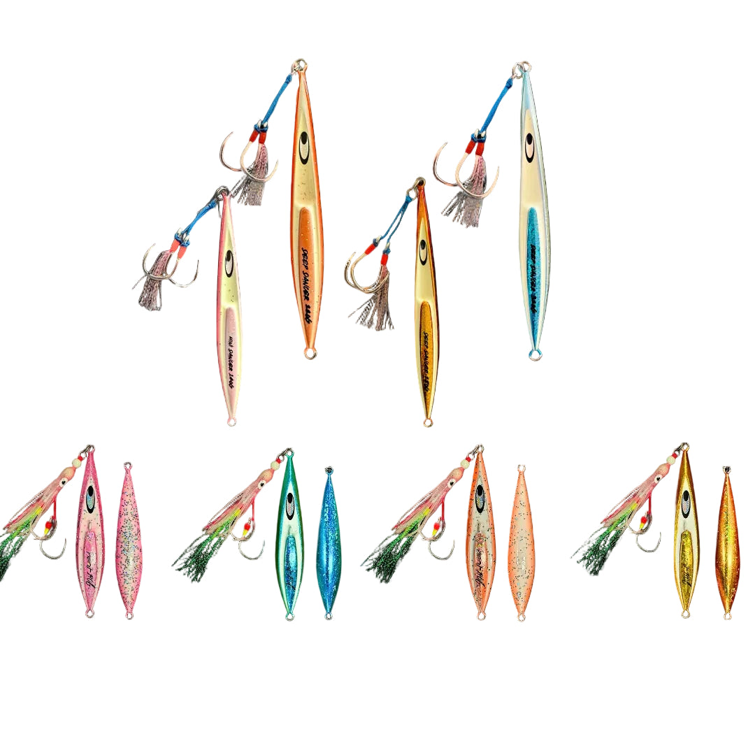Proto-J + Deep Dancer Pack – Reef & Pelagic Jigs – 30g Proto-J - 30g Mini Dancer