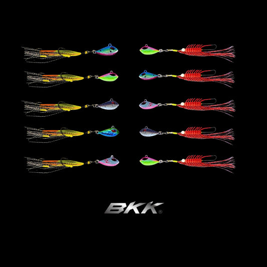 Flash & Blood Worm 10-Pack Combo – Pre-Rigged Worm Jigs